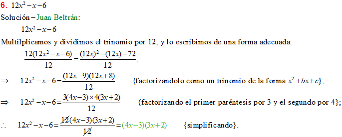 Trinomio De La Forma X2 Bx C Ejemplos